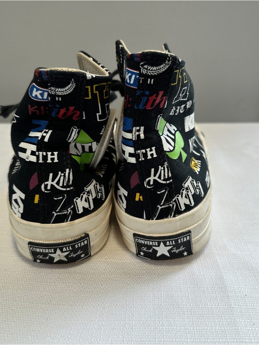 Converse Kith x Chuck 70 High 10th Anniversary Mens Size 7 Black All Over Print - Picture 5 of 11